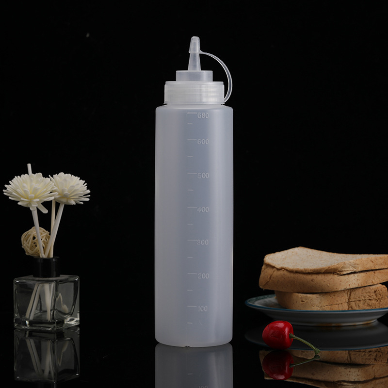 500ML Plastic Puntige Mond Knijptype Sausfles Gemaakt Milieuvriendelijke Materialen Schone Stofdichte Kruidenflessen