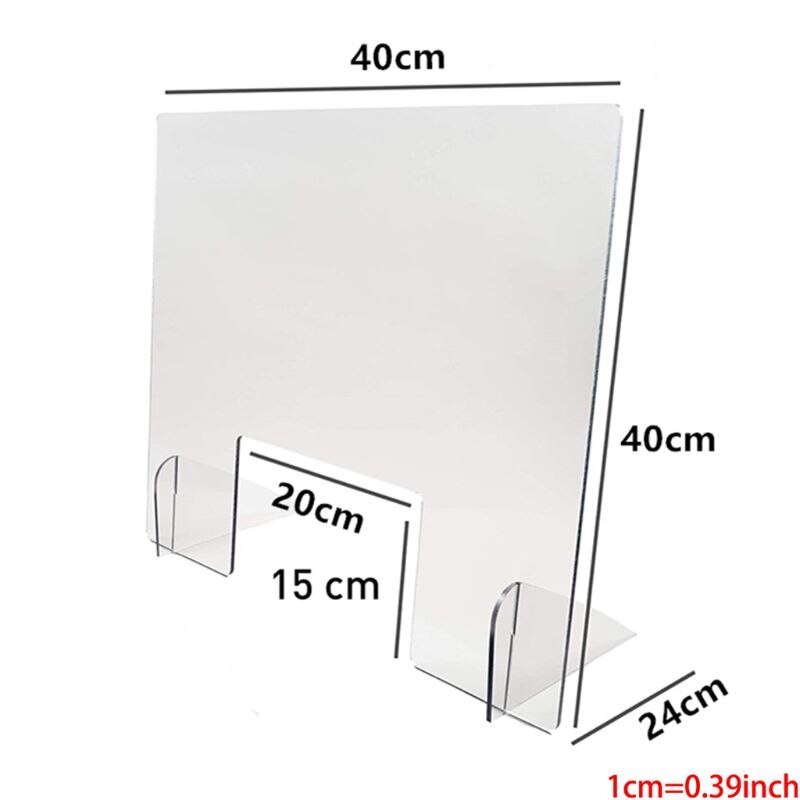 Aivastussuoja  - 16 "w  x 16 " t akryyli jakaja suoja este kilpi kassa