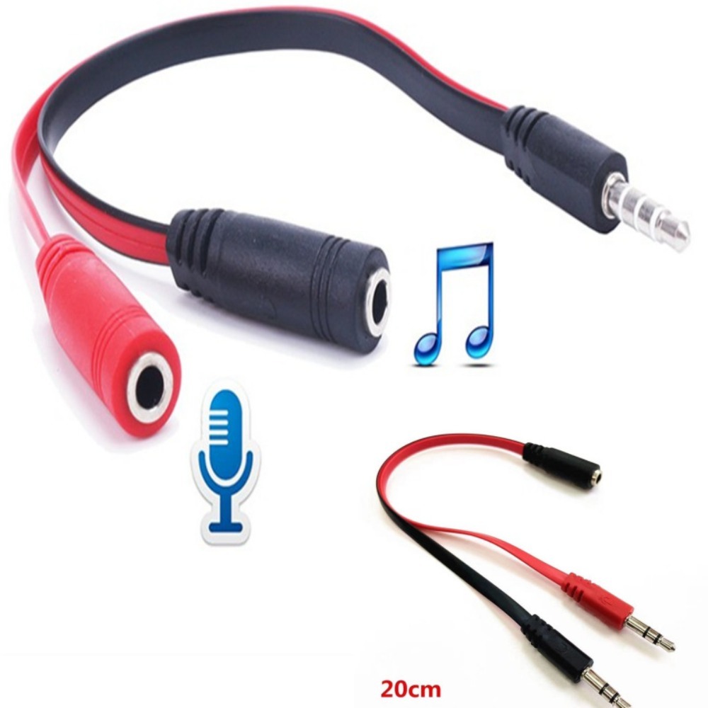 1 Man Naar 2 Vrouwelijke 3.5 Jack Audio Splitter Kabel 1 Vrouw Naar 2 Mannelijke Adapter Snoer Stereo PVC voor hoofdtelefoon/Oortelefoon/Computer/