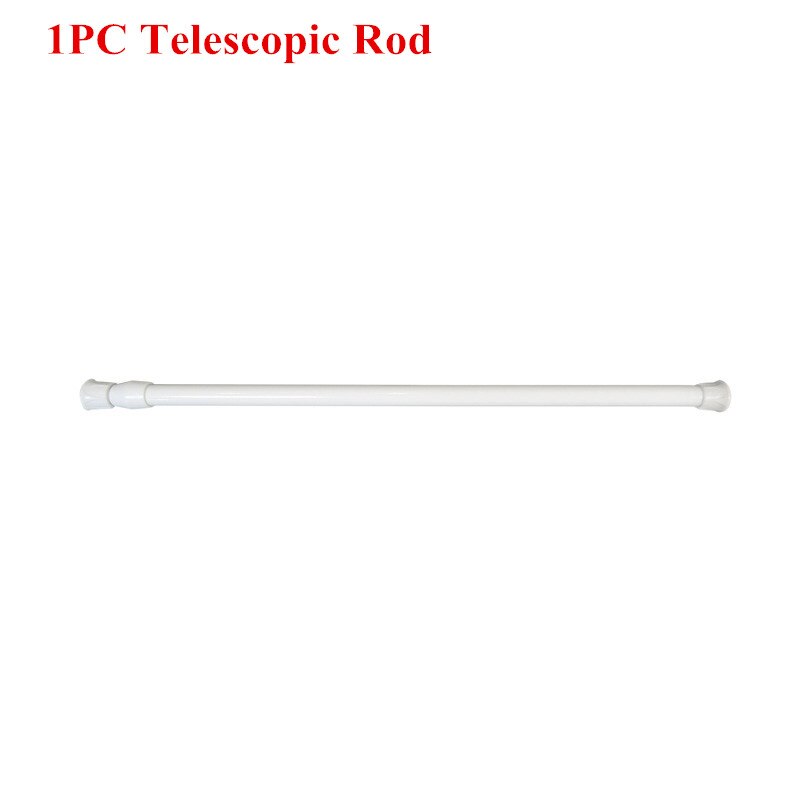 Bedroom Bay Window Curtains Pastoral Style Short Curtain for Kitchen Living Room Divided Panel Home Cabinet Door Drapes: 1PC Telescopic rod / 55-90CM