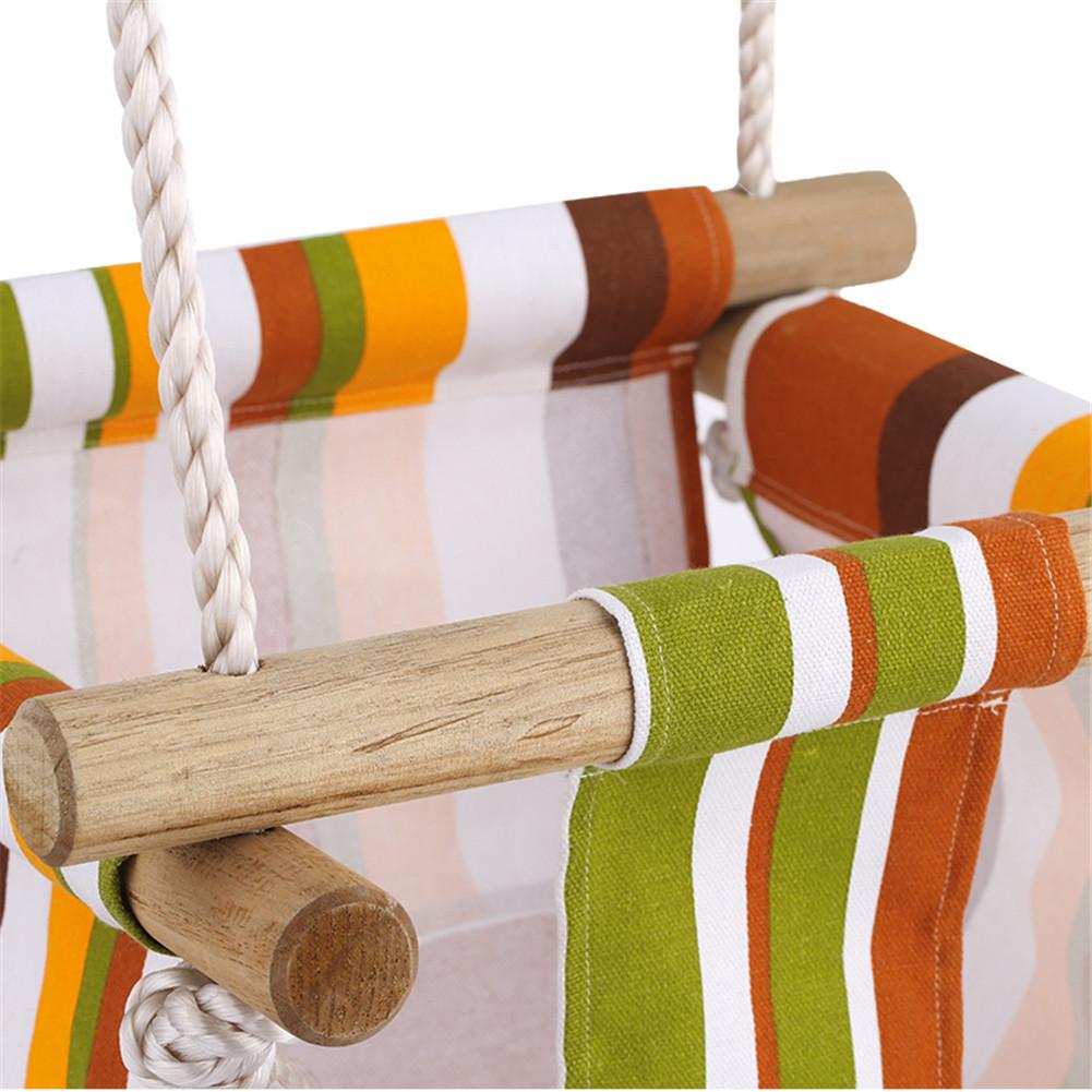 Baby Veiligheid Swing Stoel Opknoping Schommels Set Kinderen Speelgoed Schommelstoel Massief Houten Stoel met Kussen voor Baby Indoor Kamer Decor