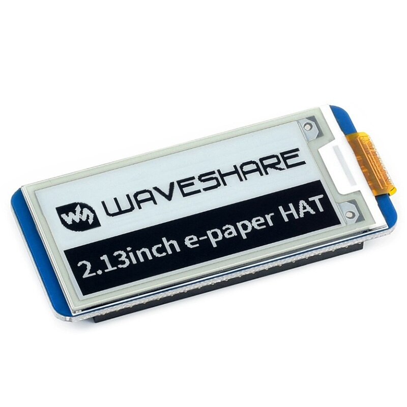 Waveshare 2.13 tommer e-papir hat  ,250 x 122,2.13 tommer e-blæk display til raspberrypi 2b/3b/ nul / nul spi understøtter: Default Title