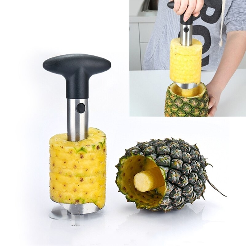 Roestvrij Staal Ananas Schiller Ananas Slicer Peeling Artefact Om Core Fruit Mes Cutter Corer Slicer Keuken Accessoires