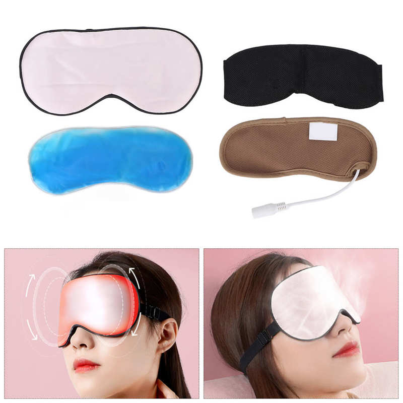 Heating Steam Eyeshade Sleeping Eye Mask Anti Dark Circle Eye Patch Eye Massager Fatigue Relief Sleep Travel Eye Shade Mask Set