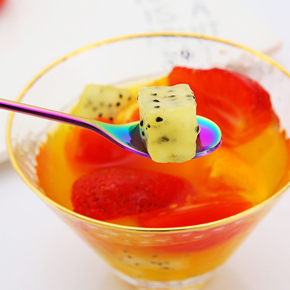 Dessert Utensils Small Branches Leaf Home &amp; Kitchen Coffee Spoon Fruit Fork Upscale Dinnerware Tea Scoops