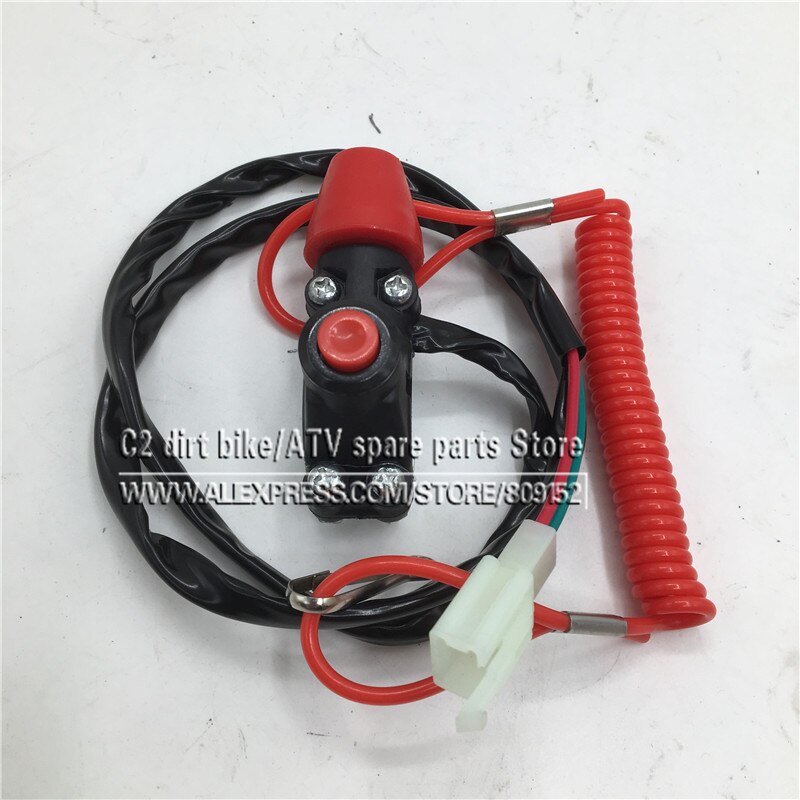 Engine Urgent Emergency Kill Stop Switch Closed Safety Push Button for 2 stroke Pocket Mini Dirt Bike ATV Quad