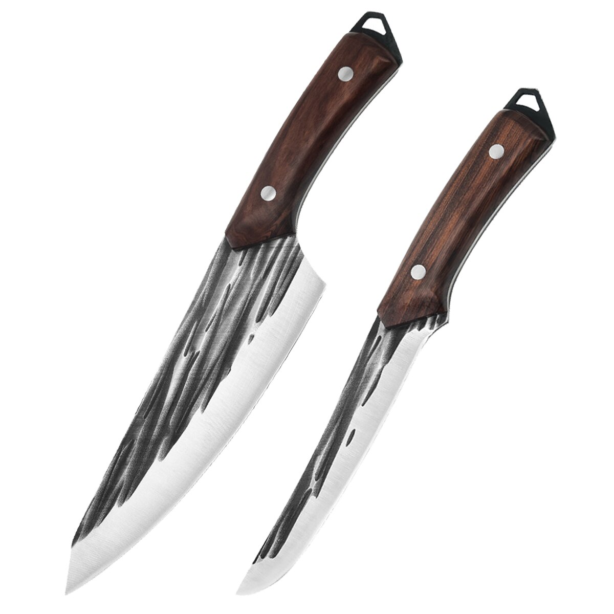 Forged Boning Knife Set Handmade Chef Knife Kitchen Knife Slaughtering Knife Wooden Handle Knife Cooking Tools: Kitchen Knife A -D