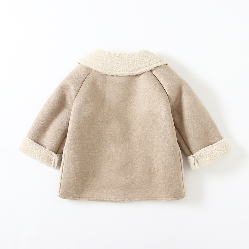 Babymeisjes wollen jas winter peuterkleding kinderen warme fluwelen jassen kinderen meisjes bovenkleding kosten meisjes winter wollen jas