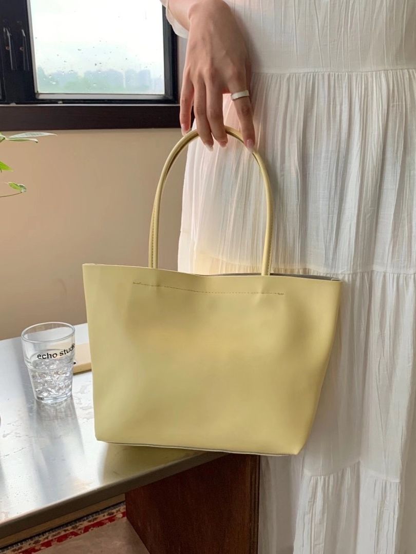 Zachte Pu Lederen Dames Schoudertas Grote Capaciteit Geweven Hand Strap Handtas Vrouwelijke Composiet Tas Portemonnee En Handtas Groen Tote ba