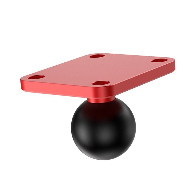 Aluminium Legierung Platz Montage Basis mit 1 Zoll Ball Kopf Halterung für Zumo 400/450/500/550/660 Reiter GPS für Motorrad Fahrrad