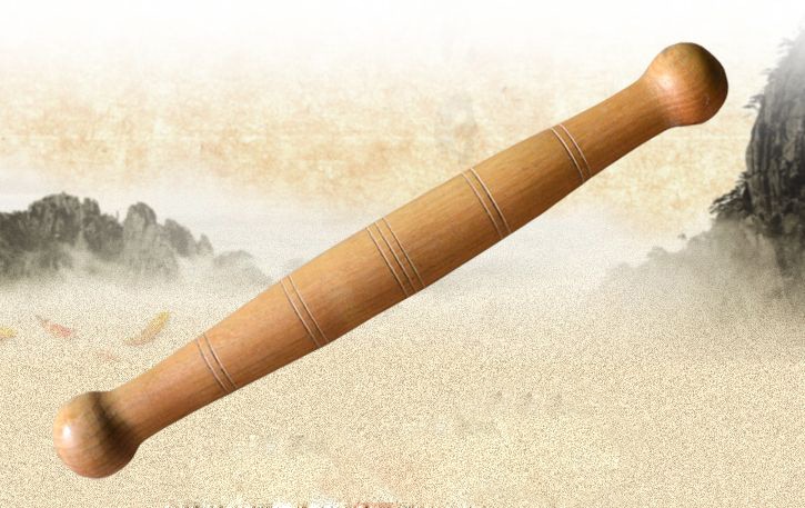 De Madera de regla de Tai Chi artes marciales Barra para entrenamiento de kung Fu barra de salud, regla de madera palo 40cm * 4cm