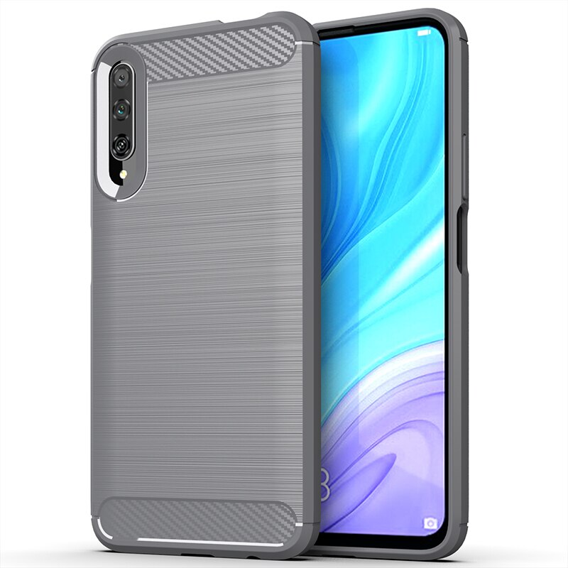 Für Huawei Y9S Fall Silikon Robuste Rüstung Weiche Rückseitige Abdeckung Fall Für Huawei Y9s Telefon Fundas Coque Fall: Grau