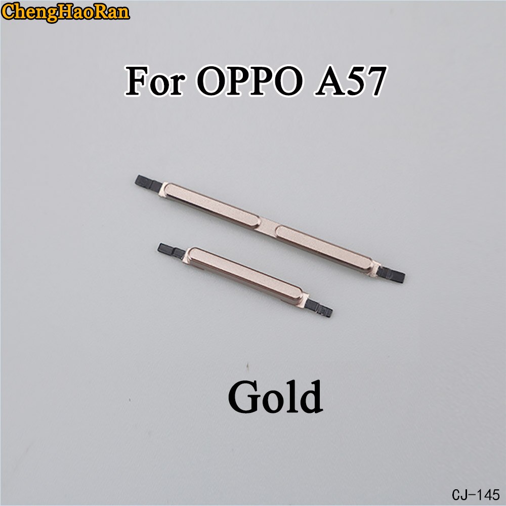 ChengHaoRan 1Stck Für OPPO A57 A59 Neue Seite Geschmack einstellen Energie-Geschmack + Volumen Taste schalten Geschmack einstellen teile: A57-gold