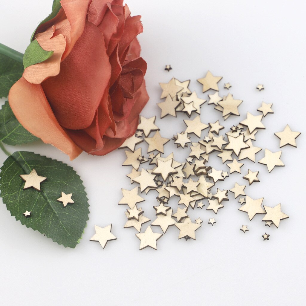 100 Pcs 4 X 4 Inch Unfinished Wood Pieces Square Unfinished