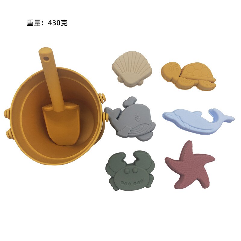 Summer Beach Toys Ins Style Soft Silicone Animal Model Sandbox Set Beach Play Swimming Sand Water Game Play Outdoor Toy For Baby: ATS200116E