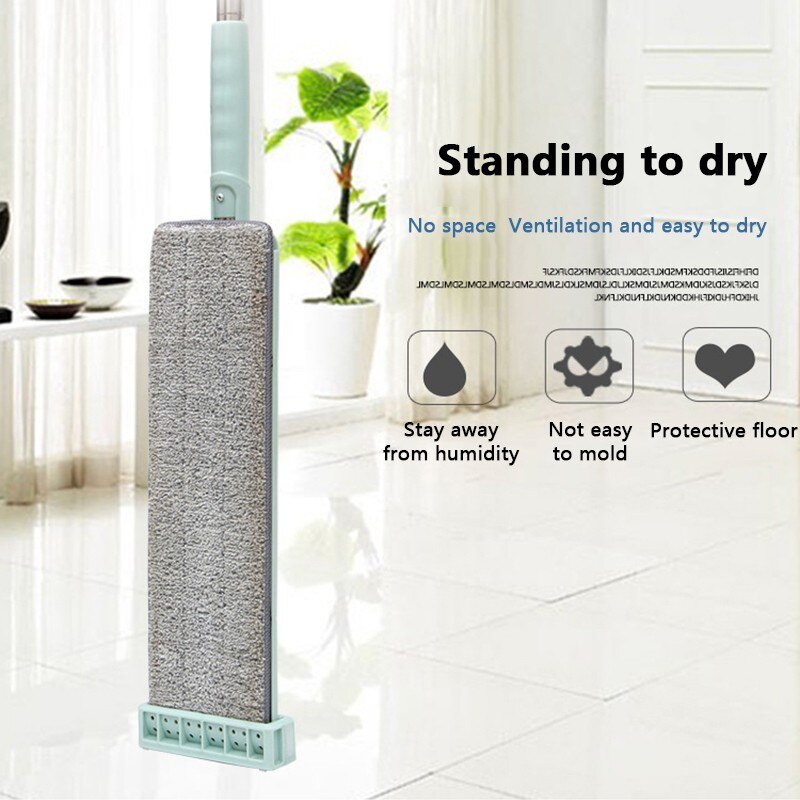 Magic Self Wringing Mop, 360°Spin Microfiber Flat Mop for Laminate, Hardwood, Wood Floor Cleaning - dust,wet and dry Squeeze mop