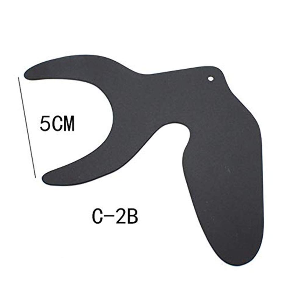 1 Stuks Tandheelkundige Orthodontische Zwarte Achtergrond Bord Foto Beeld Contrast Orale Wangplaat Met Schaal Mark Autoclavable Tools: Slate