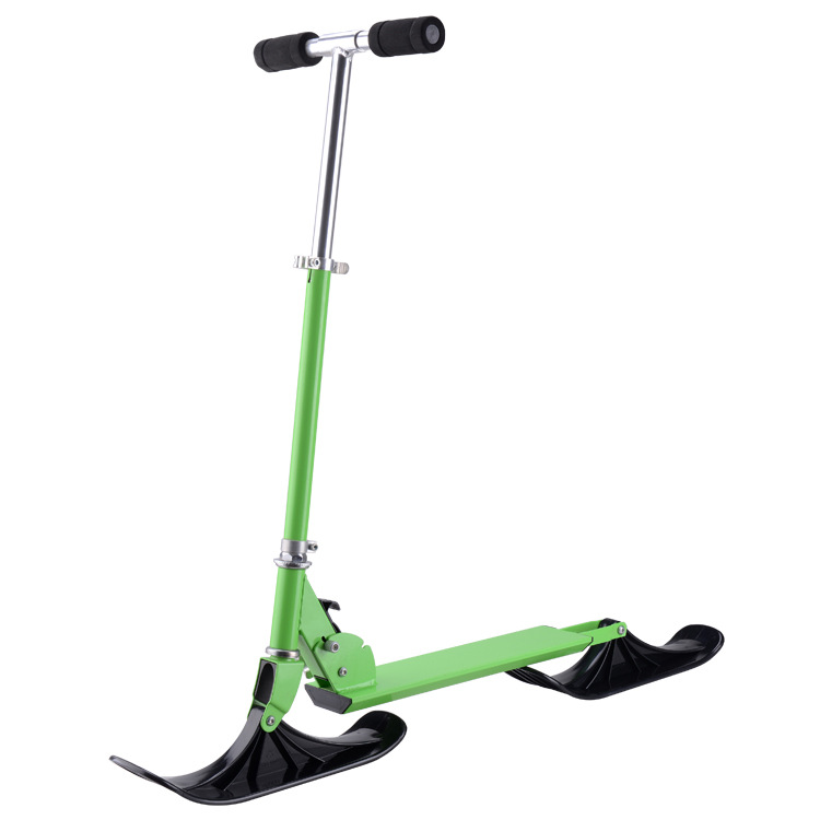 multi-functionele kinderen ski ski + skateboard auto remmen Twee fabrikanten Kinderen slee Skate board scooter + slee: Black