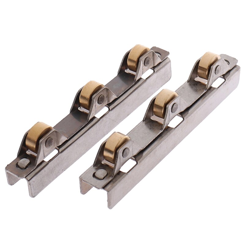 8Mm Glazen Schuifdeur Roller Klem Rvs Wiel Katrol Rollers Voor Badkamer Deur Shop Wijn Kast