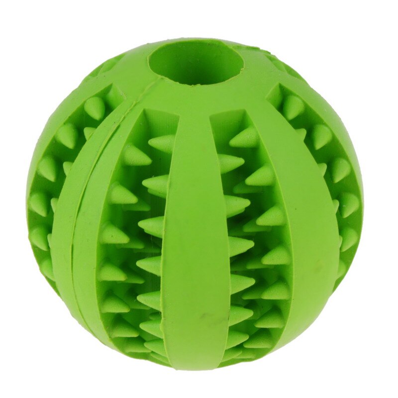 5/7 cm hundelegetøj interaktive gummibolde kæledyr hund kat hvalp elasticitet tænder bold hund tygge legetøj tand rense bolde legetøj til hunde: Grøn / 5 cm
