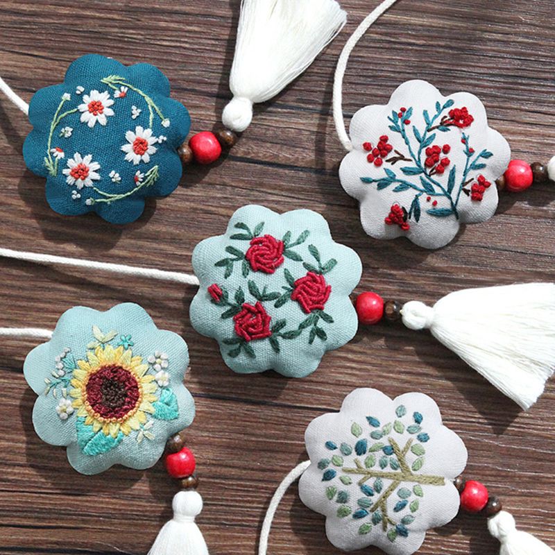 Sachet de matériel broderie de voiture | Bricolage de Style chinois, Sachet de suspension de voiture, Kit de cerveaux, broderie K1MF