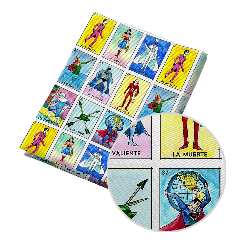 50*145Cm Stof Loteria Ontwerpen Patroon Gedrukt Polyester Katoen Twill Stof Patchwor Gedrukt