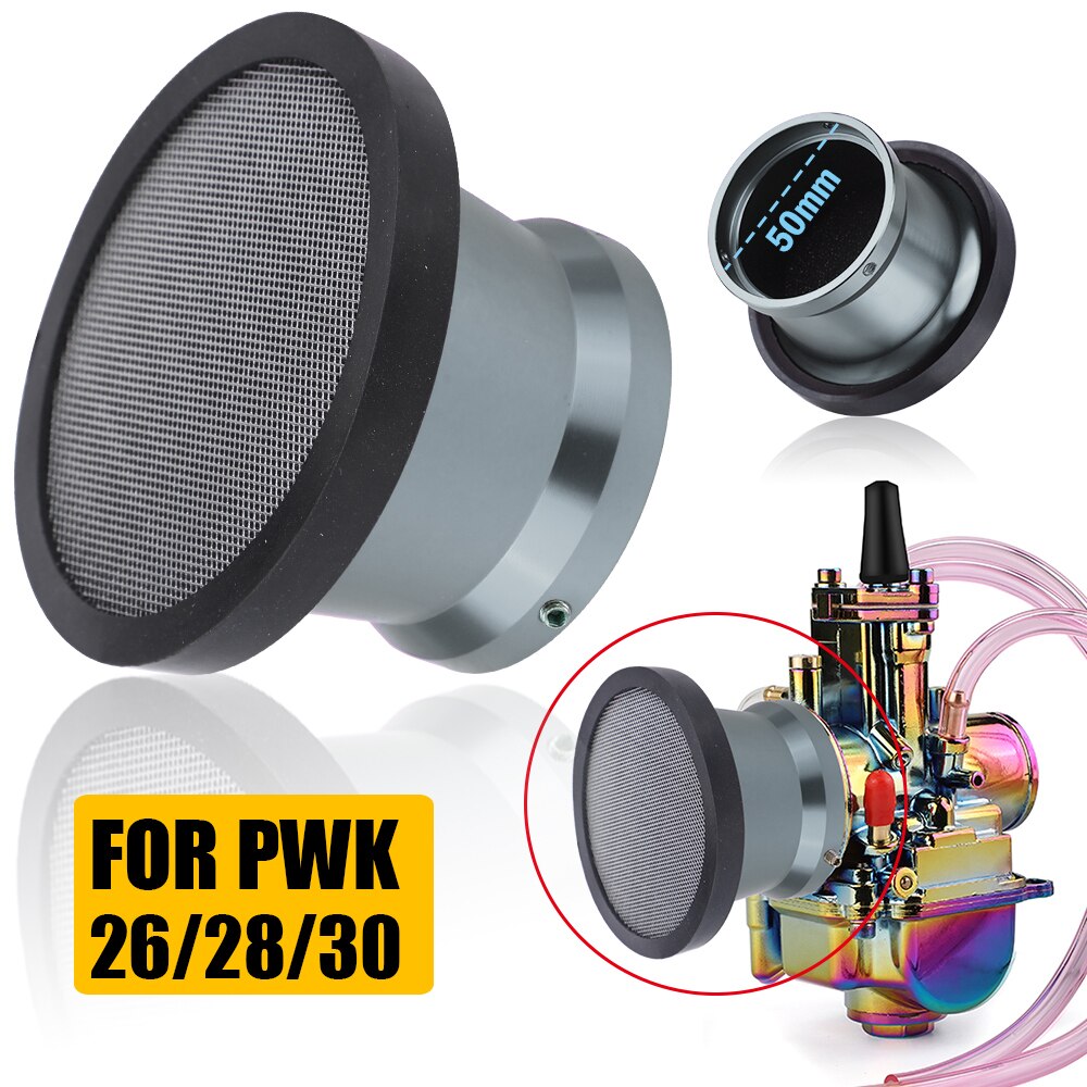 Filtre à Air En Alliage D'aluminium Pour Carburateur Moto/ATV - Compatible PWK 21-30 Et 50 Mm - Augmente La Puissance Moteur