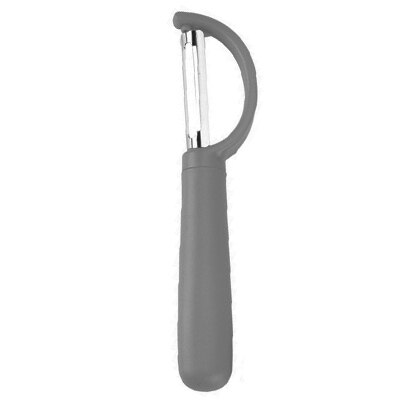 Pelapatate KONCO ultra affilato per frutta e verdura, pelapatate Julienne per patate con impugnatura ergonomica in silicone, gadget da cucina: grigio