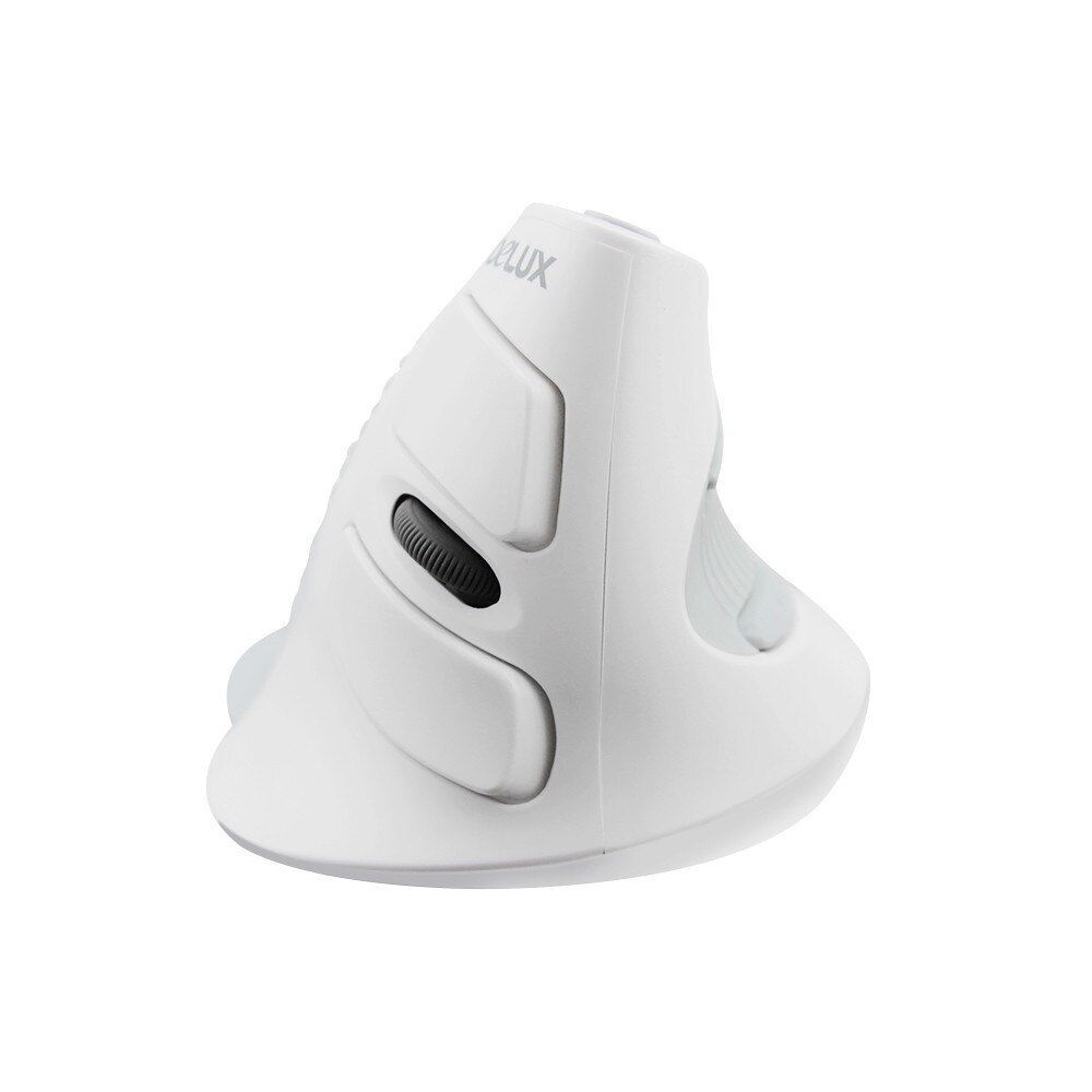 Delux M618 Vertical Wireless Mouse Ergonomic Optical Gaming Mice 800-1200-1600DPI USB Computer Mouse With MousePad For Mac PC