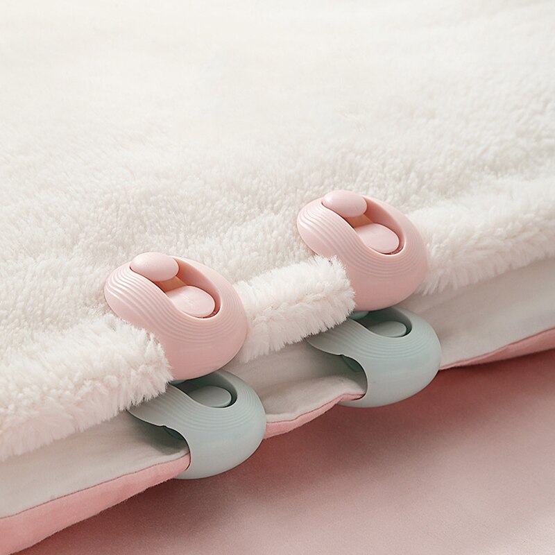 4Pcs Clip Dekens-Sluiting Bed-Cover Magnetische Clip Dekbed-Laken Dekbed Plastic Fixer Kledingstuk-Accessoires antislip Dekbed Klem