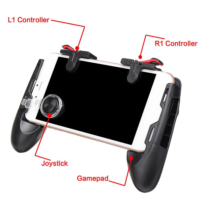 4In1 Mobiele Game Gamepad Joystick Controller Trigger Shooter Sleutel Voor Game