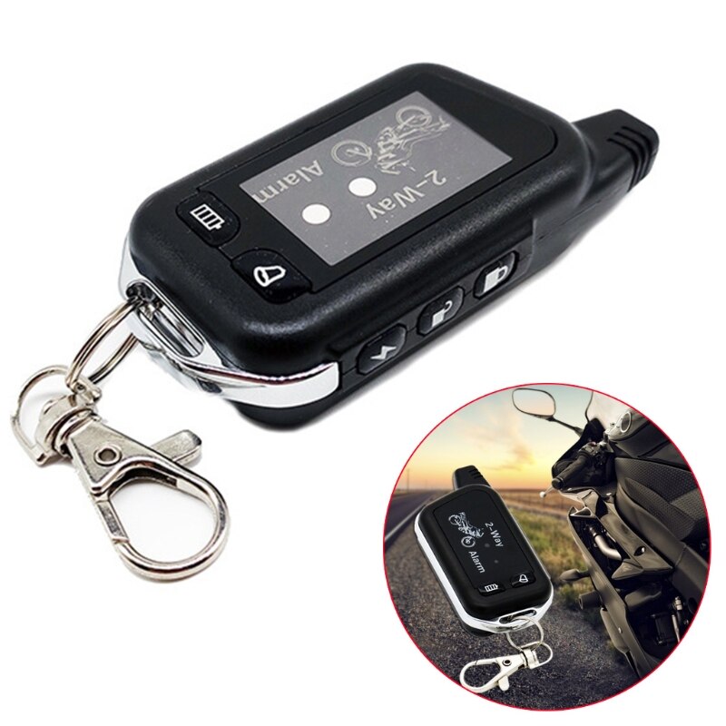 2 Way Anti-theft Alarm Systems Warning Alarm with Remote Control for Motorcycle Theft Protection