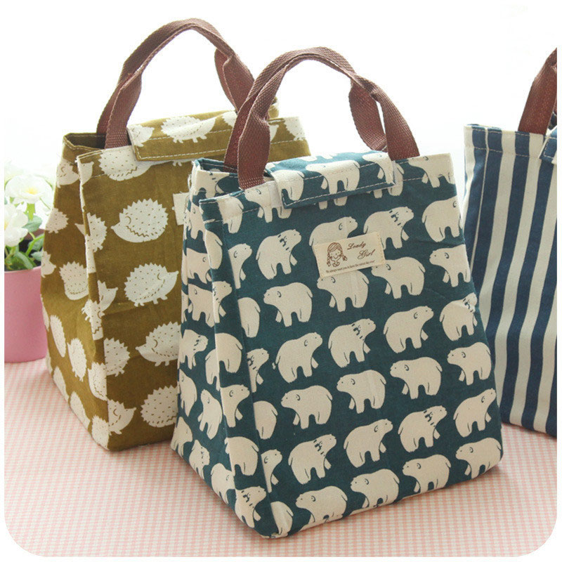 Lunch Box Bag Female Insulated Thermal Food Picnic Lunch Bags for Women Kids Men Cooler Tote Bag Case for School Work