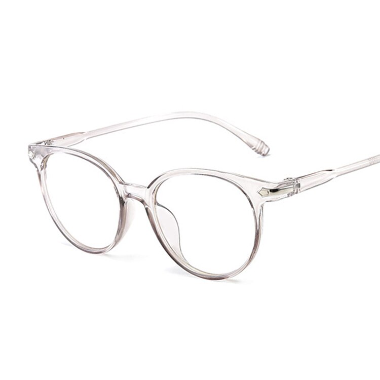 Vintage cat eye clear briller kvinder gennemsigtig linser brille ramme damer optiske briller ramme mænd unisex: Grå