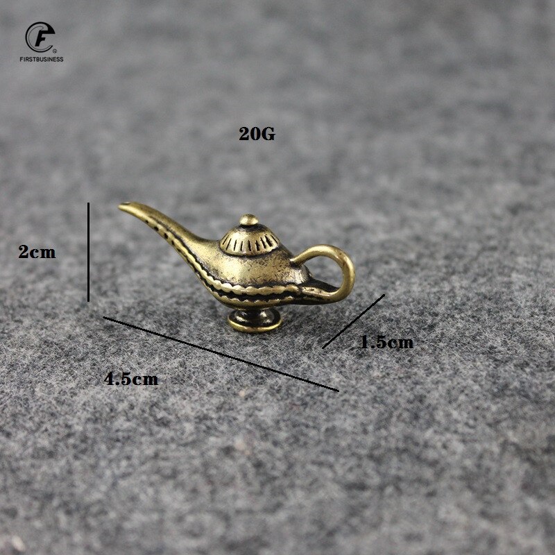 Vintage koppar drake karp figurer bilnyckelring hänge retro mässing kinesisk prydnad heminredning tillbehör: Lampa -20g