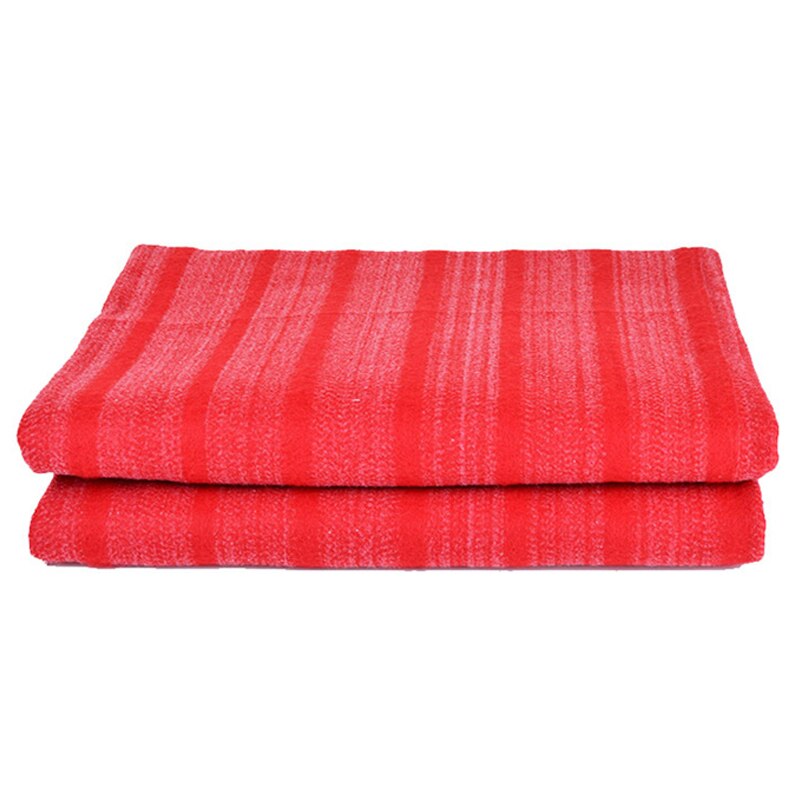 110V/220V Elektrische Deken Kachel Single Body Warmer Flanel Verwarmde Deken Thermostaat Elektrische Verwarming Bed Warmer Pad: Red Plush Material / 150x180cm 110V