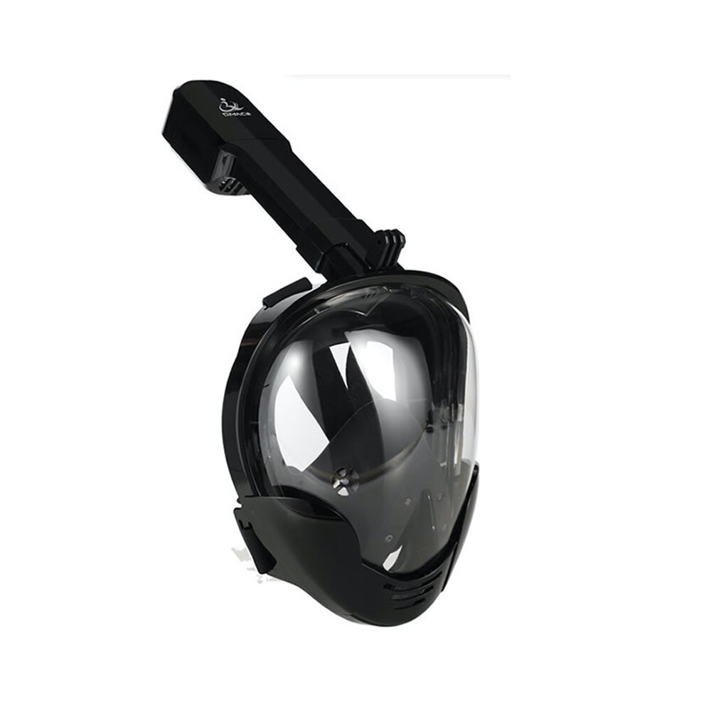 Full Face Snorkeling Mask Set Diving Underwater Swimming masks Training Scuba Mergulho Snorkel Diving Mask For Gopro Camera: Black 2 / L/XL