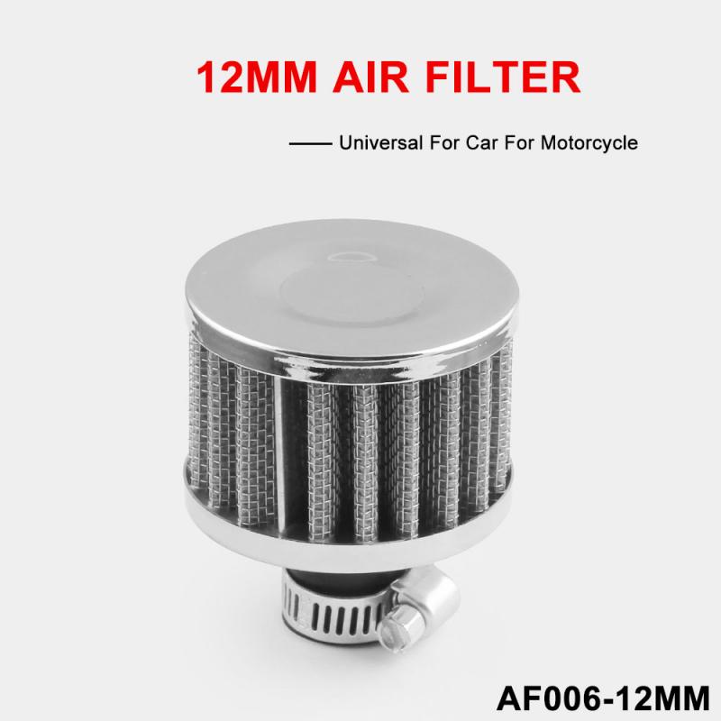 12MM Round Crank Case EngIne Breather Car Oil Cold Air Intake Crank Case Turbo Vent Breather Filter Car Modification Air Filter