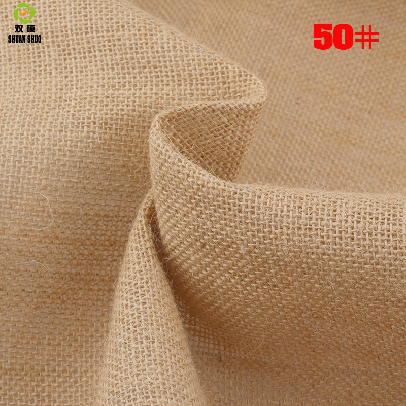 ShuanShuo 30 #-80 # tela de yute saco de lino tela para trabajo manual DIY, bolsas de almacenamiento decoración de Navidad 160*50cm