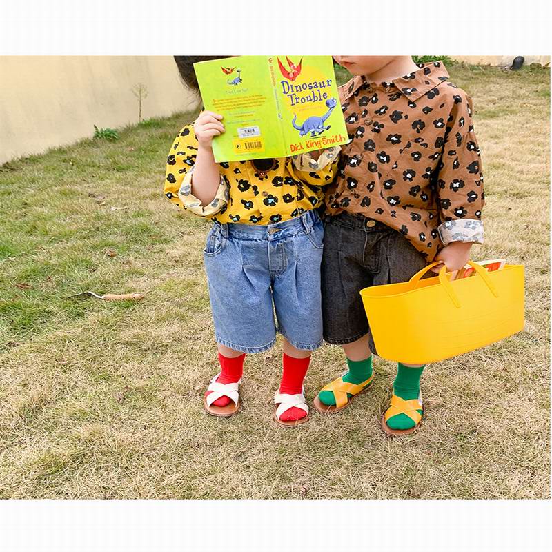 Jean taille élastique en Denim pour enfants de 2 à 8 ans, pantalon de loisirs, court,