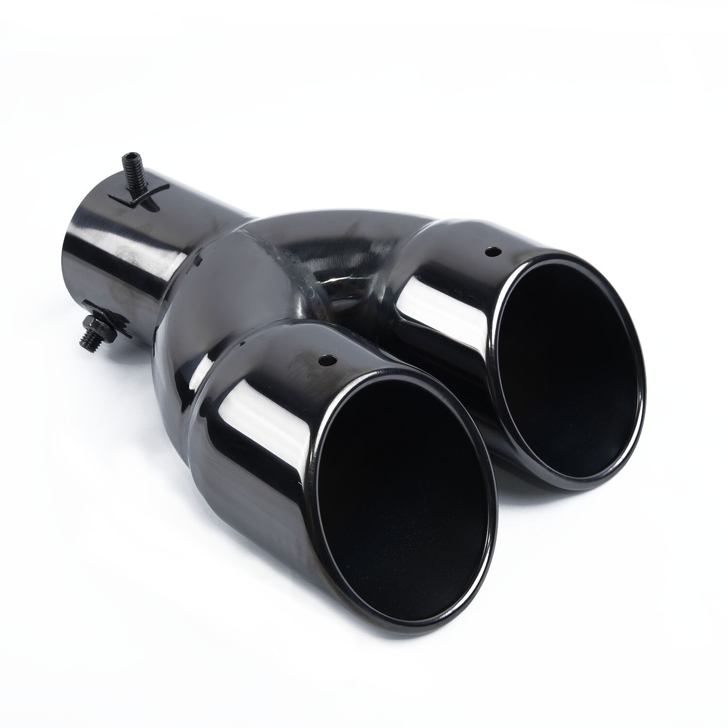 Parts Pipe Exhaust 2.5\\\" Inlet Truck Rear Muffler Double-barrel Replacement Stainless Steel