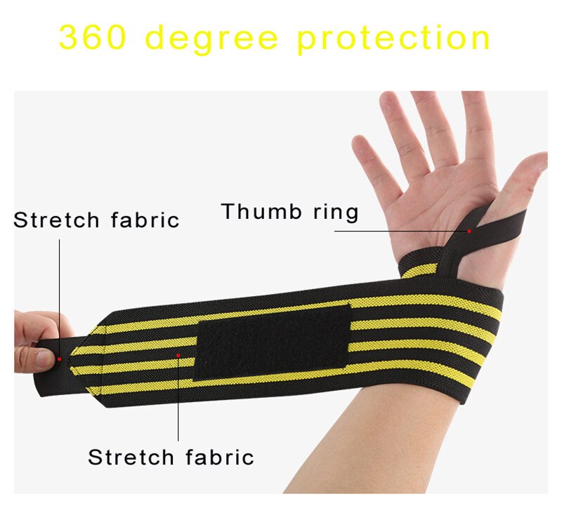 sports ElasticWrap bandage Wrist guard for badminton dumbbell booster belt wristband