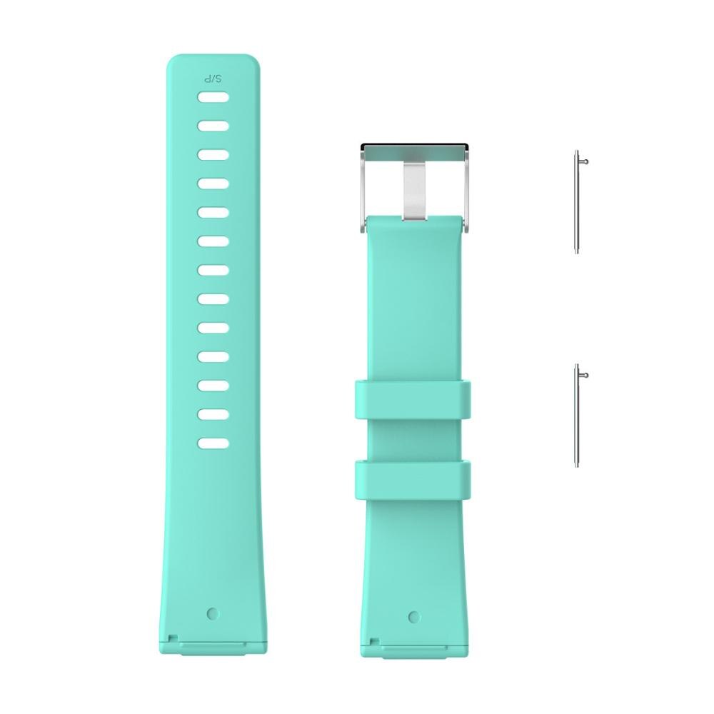 Silicone pulseiras de relógio para fitbit versa 2 esporte macio pulseira de substituição pulseira para fitbit versa lite acessório: Teal / L