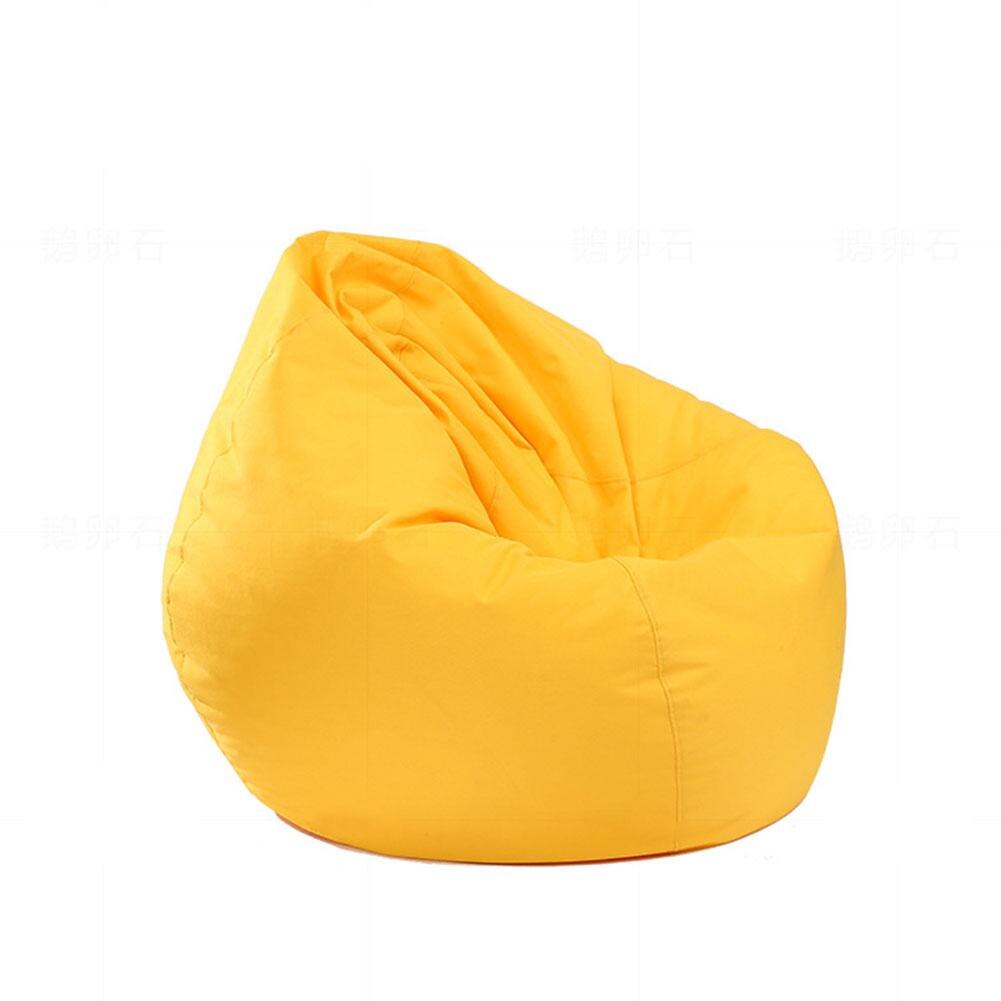 Large Bean Bag Gamer Beanbag Adult Outdoor Gaming Garden Big Arm Chair Unfilled Lounge Home Soft Lazy Cozy Single Sofa Cover: yellow