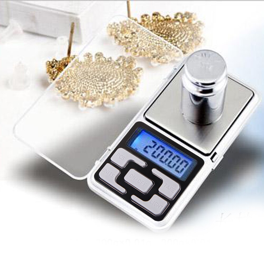 Mini Digitale Weegschaal Pocket Weegschaal 200G X 0.01G Nauwkeurigheid Backlight Elektrische Zak Weegschaal Voor Sieraden Gram Gewicht