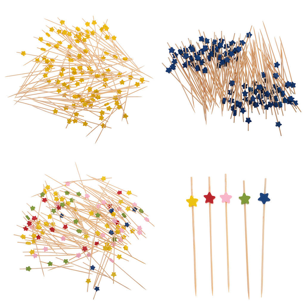 Pic Bois Déco Alimentaire 100 Cure-Dents Cœur En Bois QOWIJEX - 12cm - 6 Couleurs Pour Cocktails Et Fêtes Accessoire Décoration Alimentaire Pic Bois Déco Alimentaire 100 Cure-Dents Cœur En Bois QOWIJEX - 12cm - 6 Couleurs Pour Cocktails Et Fêtes Accessoire Décoration Alimentaire