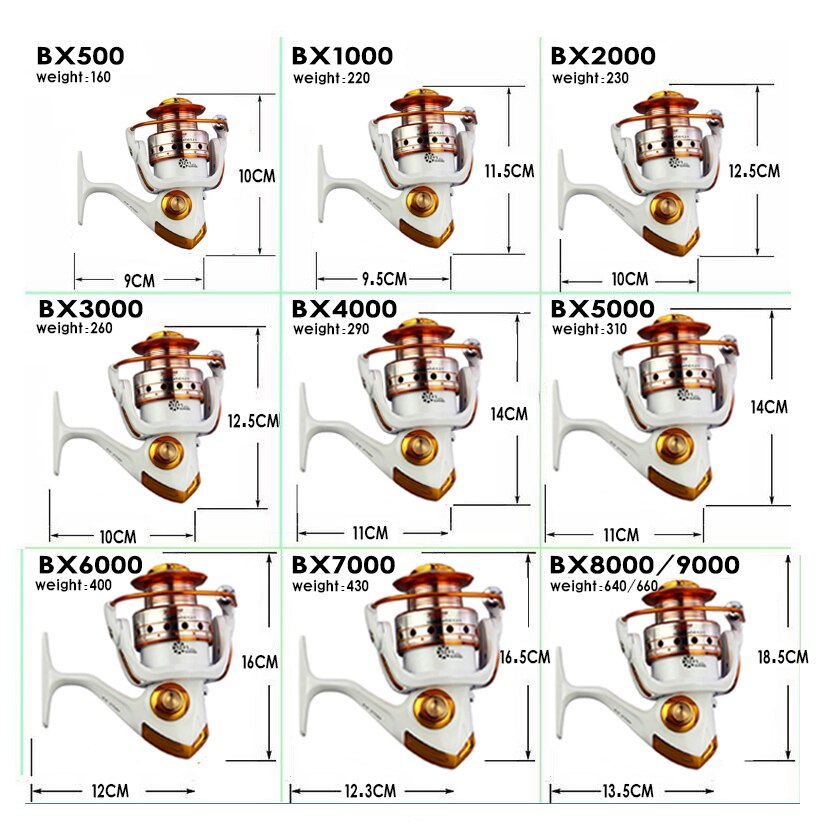 Yumoshi bx spinning vismolen  ef 500-9000 vismolens links/rechts 13bb up 5.5:1 vistuigen maximale sleping kracht casting vismolen