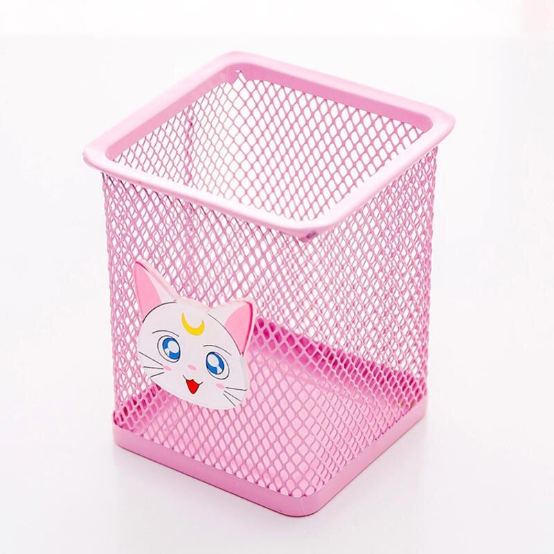 1 Pcs Lovely Pen Holder for Girls School Stationery Little Fairy Exclusive Pen Holder Pink Cute Debris Stationery Organizer: 03