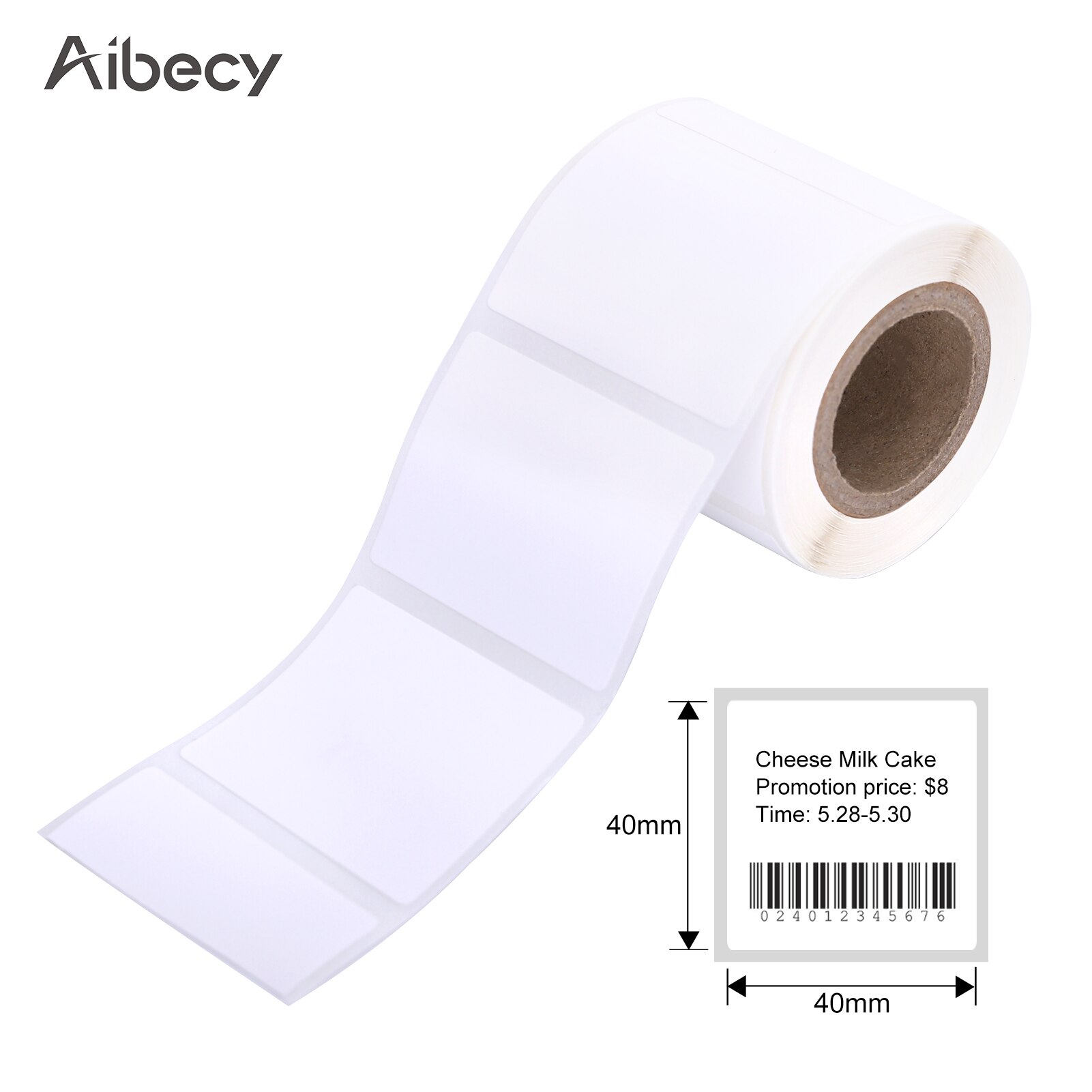 Label Printer Sticker Thermal Label Paper Self-Adhesive Printable Paper Roll Waterproof Oil-Proof Tear Resistant for DP23/DP30