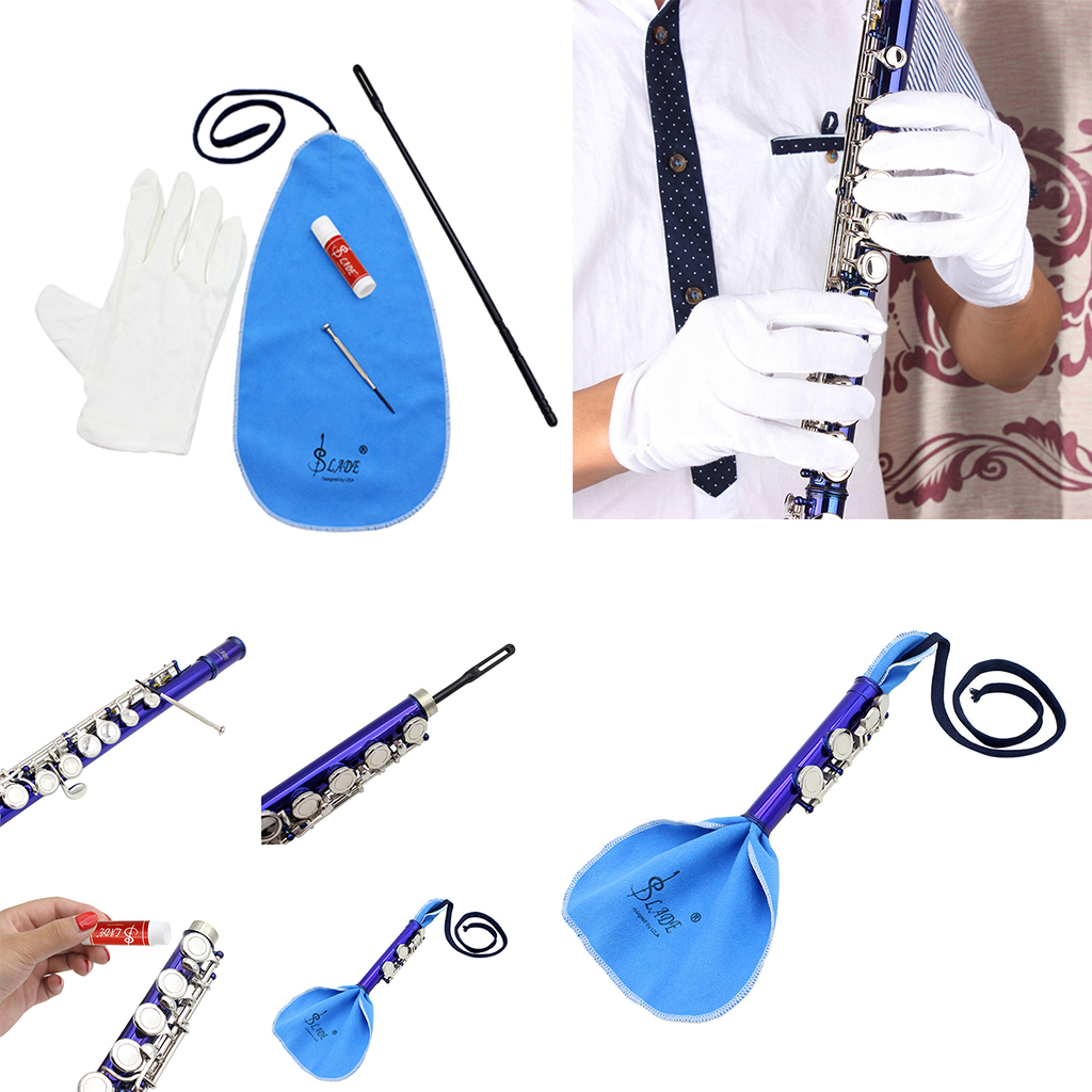 5-in-1 Saxophone Cleaning Care Set Sax Cleaning Care Kits Cleaning Rod Mini Screwdriver Accessory Parts